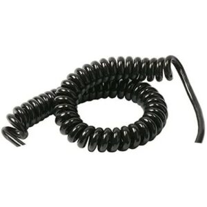 Cavo a Molla 3x0,75 Nero 5mt